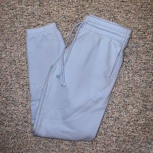Aritzia TNA Cozy Fleece Perfect Sweatpant Size Small Pastel Blue